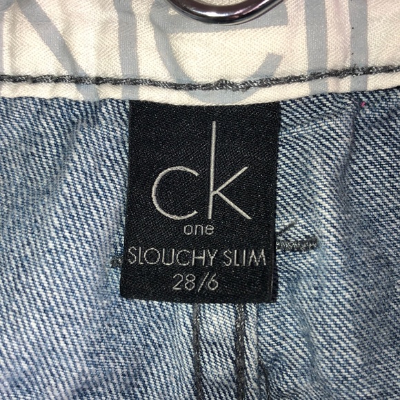 Calvin Klein Slouchy Slim Jeans Size 28/6 - Picture 4 of 6